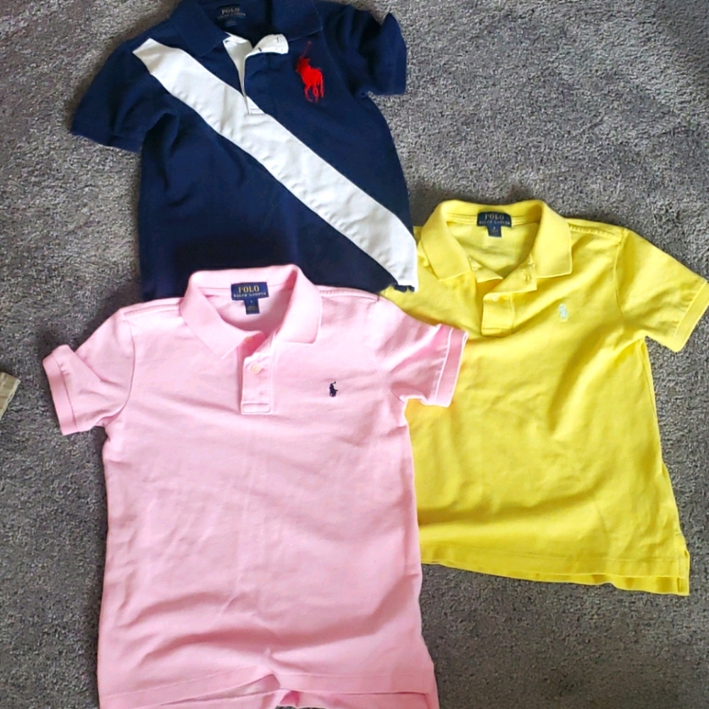Lot of RL colorful shirt sleeve polos
